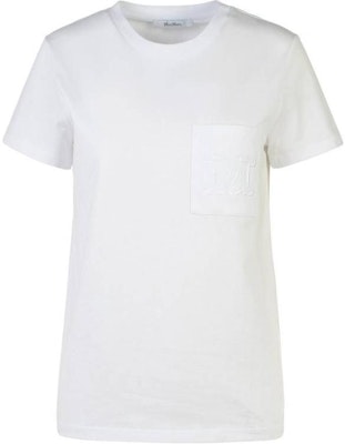 (W) ''Kaos Putih Solid Minimalis Leher Bulat Fit Lurus ''S Max Mara MaxMara''. 2421946011-001 Buy (W) ''Kaos Putih Solid Minimalis Leher Bulat Fit Lurus ''S Max Mara MaxMara''. 2421946011-001