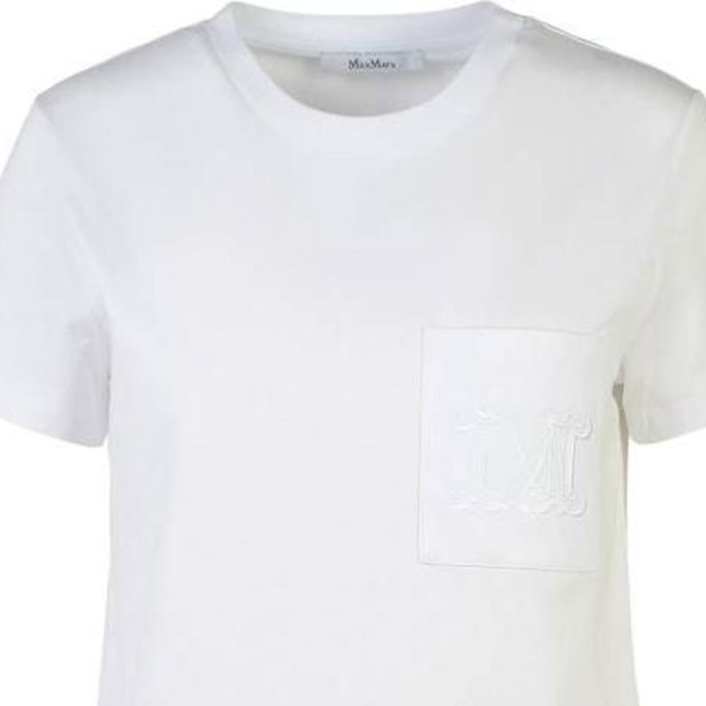 Details for (W) ''Kaos Putih Solid Minimalis Leher Bulat Fit Lurus ''S Max Mara MaxMara''. 2421946011-001