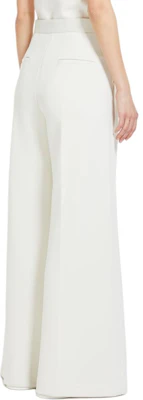 (W) Pantalones Casuales Blancos Solid Max Mara con Cintura Ajustable y Corte Acampanado 1781024106-002 Shop (W) Pantalones Casuales Blancos Solid Max Mara con Cintura Ajustable y Corte Acampanado 1781024106-002