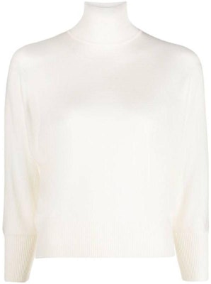 (Women) 'S Max Mara MaxMara White Turtleneck Long Sleeve Sweater 13660239600-001 Order (Women) 'S Max Mara MaxMara White Turtleneck Long Sleeve Sweater 13660239600-001