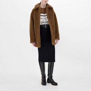 (W) Jersey de punto de lana-cachemir Max Mara - Corte holgado en color tabaco. 1366181306019-HIGHER Lookbook (W) Jersey de punto de lana-cachemir Max Mara - Corte holgado en color tabaco. 1366181306019-HIGHER