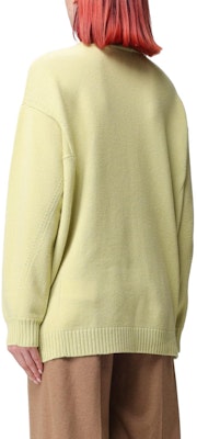(Women) 'S Max Mara MaxMara Yellow Crewneck Long Sleeve Sweater with Numeric Pattern 2313660733600-018 Shop (Women) 'S Max Mara MaxMara Yellow Crewneck Long Sleeve Sweater with Numeric Pattern 2313660733600-018