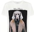 Sizing (W) ''S Max Mara MaxMara Abetaia 白色狗狗印花棉质圆领T恤 19460109600-001