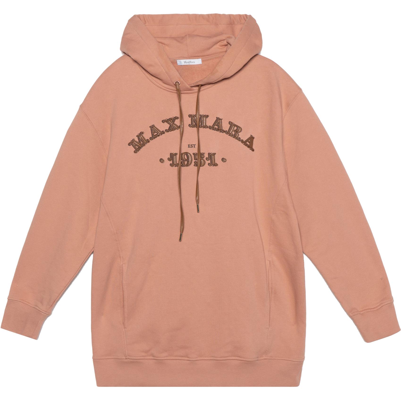 (Women) 'S Max Mara MaxMara Adito  Letter Pullover Hoodie Antique Rose. 1926012906001-ADITO 圖 2