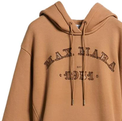 (W) ''S Max Mara MaxMara Adito Hoodie Kulit Logo Pullover Beige. 1926012906002-ADITO Details for (W) ''S Max Mara MaxMara Adito Hoodie Kulit Logo Pullover Beige. 1926012906002-ADITO