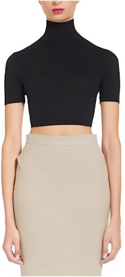 (W) ''S Max Mara MaxMara AIRE SS23 黑色修身短袖高領針織上衣 1361043806006-AIRE Buy (W) ''S Max Mara MaxMara AIRE SS23 黑色修身短袖高領針織上衣 1361043806006-AIRE