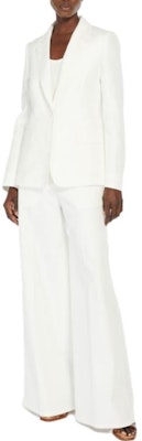 (Women) 'S Max Mara MaxMara Alpaca White Single-Breasted Casual Blazer Jacket 1041053206001-ALPACA Purchase (Women) 'S Max Mara MaxMara Alpaca White Single-Breasted Casual Blazer Jacket 1041053206001-ALPACA