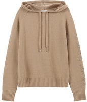(Women) 'S Max Mara MaxMara Ananas Crystal-Embellished Drawstring Knit Hoodie Women’s Camel Color 1366073906005-ANANAS (Women) 'S Max Mara MaxMara Ananas Crystal-Embellished Drawstring Knit Hoodie Women’s Camel Color 1366073906005-ANANAS