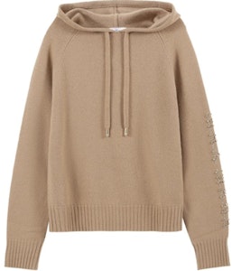 (W) ''赛马克斯玛拉 水晶点缀抽绳针织连帽衫 女士驼色'' 1366073906005-ANANAS Buy (W) ''赛马克斯玛拉 水晶点缀抽绳针织连帽衫 女士驼色'' 1366073906005-ANANAS