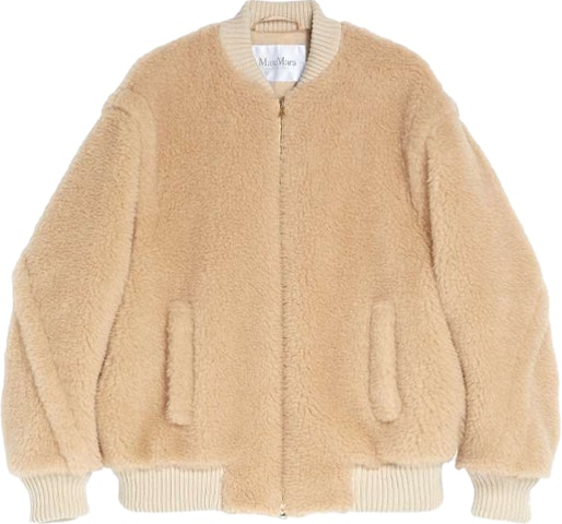 women-s-max-mara-max-mara-arcella-camel-fleece-zip-up-jacket-for-women-1081032106009-arcella