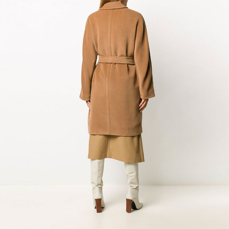 (Women) 'S Max Mara MaxMara Baiocco Camel Belted Double-Breasted Coat 10160109060013-BAIOCCO 圖 4