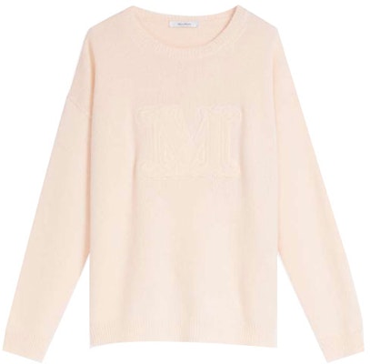 (Women) 'S Max Mara MaxMara Beige Cashmere Pullover Sweater Pure Color 1361142106007-ASTER Order (Women) 'S Max Mara MaxMara Beige Cashmere Pullover Sweater Pure Color 1361142106007-ASTER
