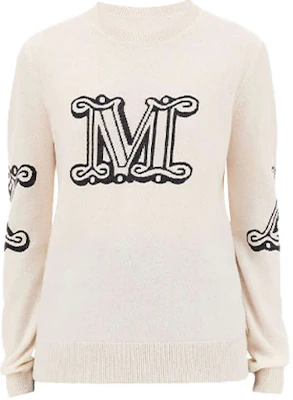 (Women) 'S Max Mara MaxMara Beige Logo Letter Print Crewneck Pullover Sweater. 1366011960010-KUBAN Buy (Women) 'S Max Mara MaxMara Beige Logo Letter Print Crewneck Pullover Sweater. 1366011960010-KUBAN