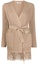 Buy (W) ''S Max Mara MaxMara Beige Vestido Midi de Lana de Manga Larga con Cinturón Sólido AROLD12159-001