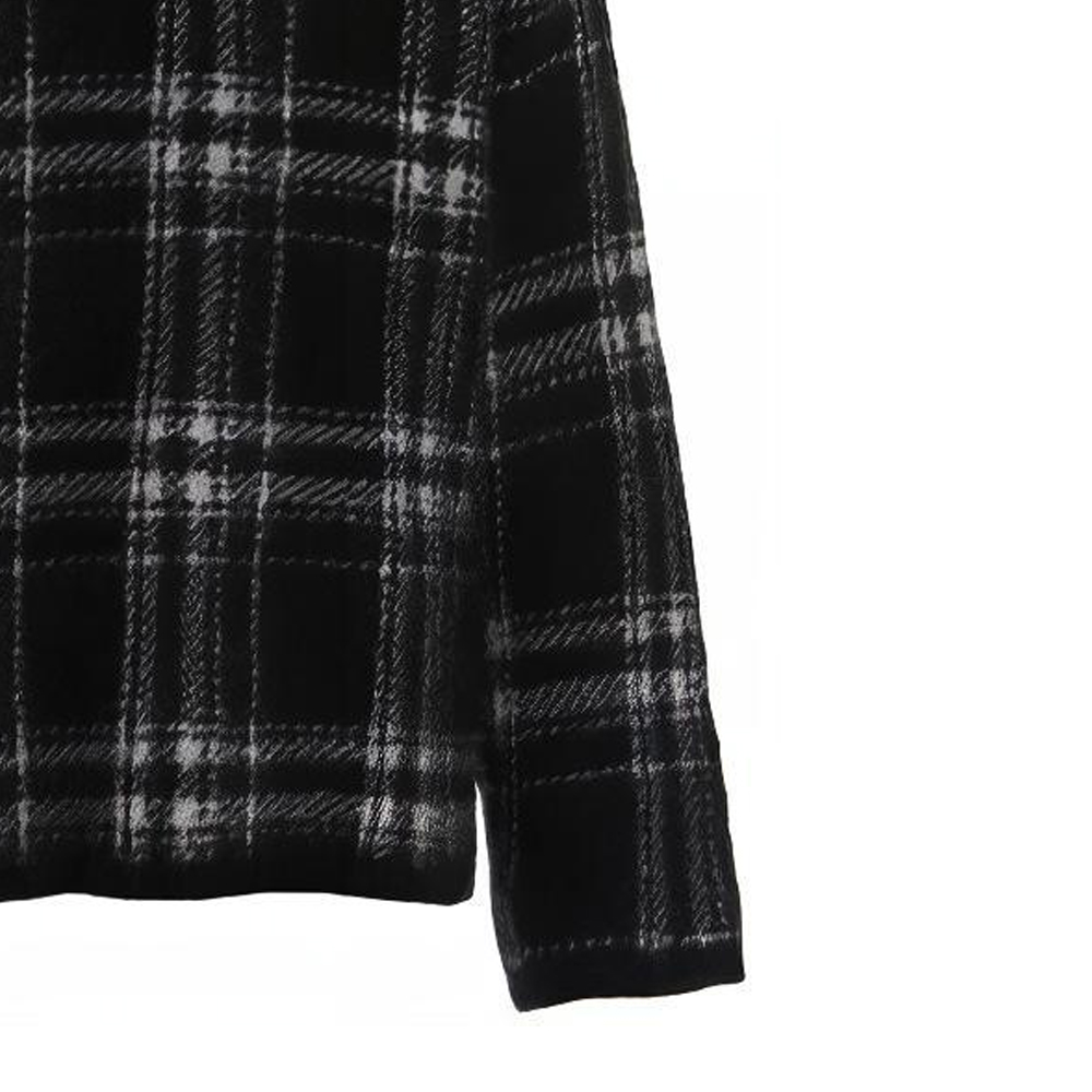 (Women) 'S Max Mara MaxMara Black and White Colorblock Plaid Knit Pullover Sweater. 93661813600103005-Cammeo 圖 7