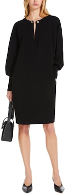 (Women) 'S Max Mara MaxMara Black Batwing Long Sleeve Loose Straight Dress 6226014106 Purchase (Women) 'S Max Mara MaxMara Black Batwing Long Sleeve Loose Straight Dress 6226014106