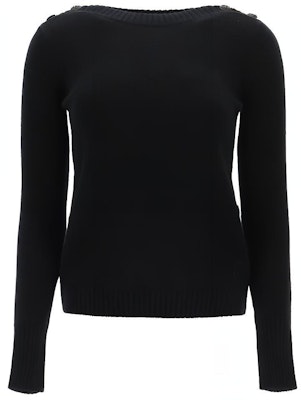 (W) ''스 막스마라 막스마라 블랙 캐시미어 크루넥 니트 스웨터'' 13660303650-007 Buy (W) ''스 막스마라 막스마라 블랙 캐시미어 크루넥 니트 스웨터'' 13660303650-007