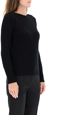 (W) ''스 막스마라 막스마라 블랙 캐시미어 크루넥 니트 스웨터'' 13660303650-007 Details for (W) ''스 막스마라 막스마라 블랙 캐시미어 크루넥 니트 스웨터'' 13660303650-007