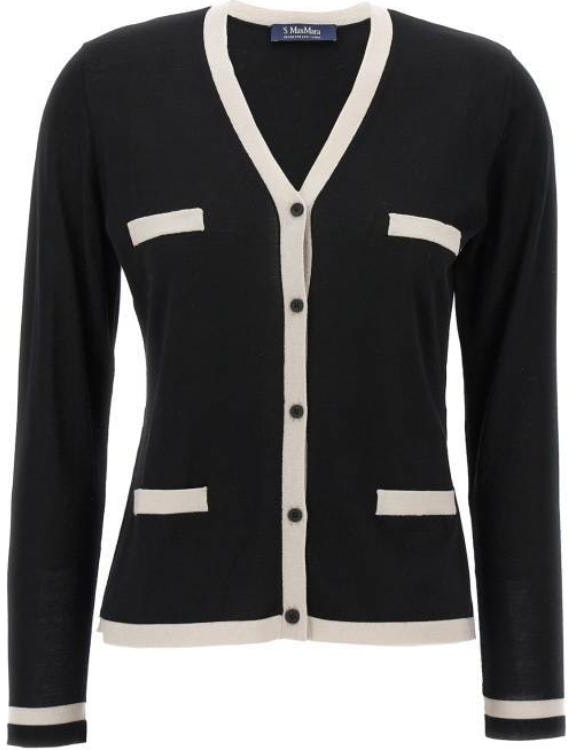 women-s-max-mara-max-mara-black-v-neck-cardigan-long-sleeve-knitwear-poizon-240717957