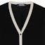 Details for (Women) 'S Max Mara MaxMara Black V-Neck Striped Trim Button-Up Knit Cardigan 9346013906