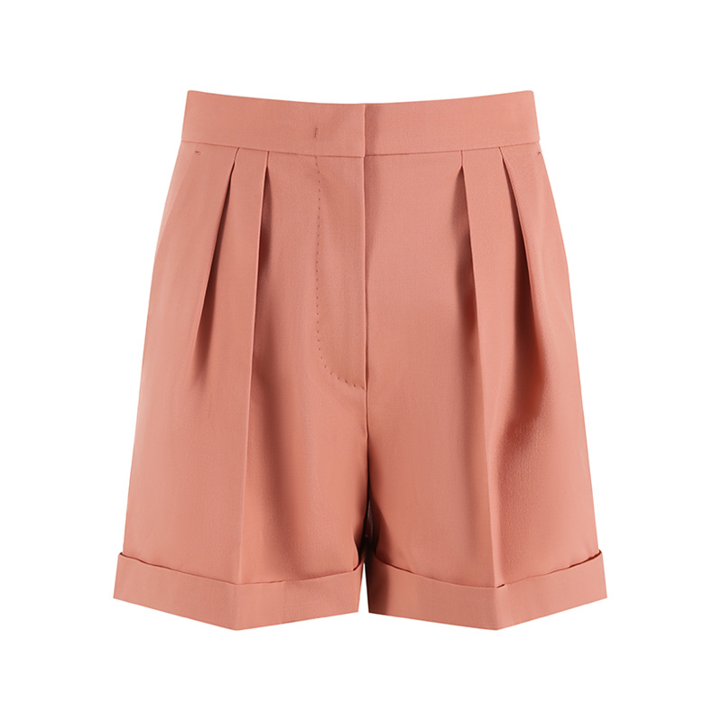 Order (Women) 'S Max Mara MaxMara Bormida  Casual Loose Fit Zipper Shorts in Orange Pink. 1146013906003-BORMIDA
