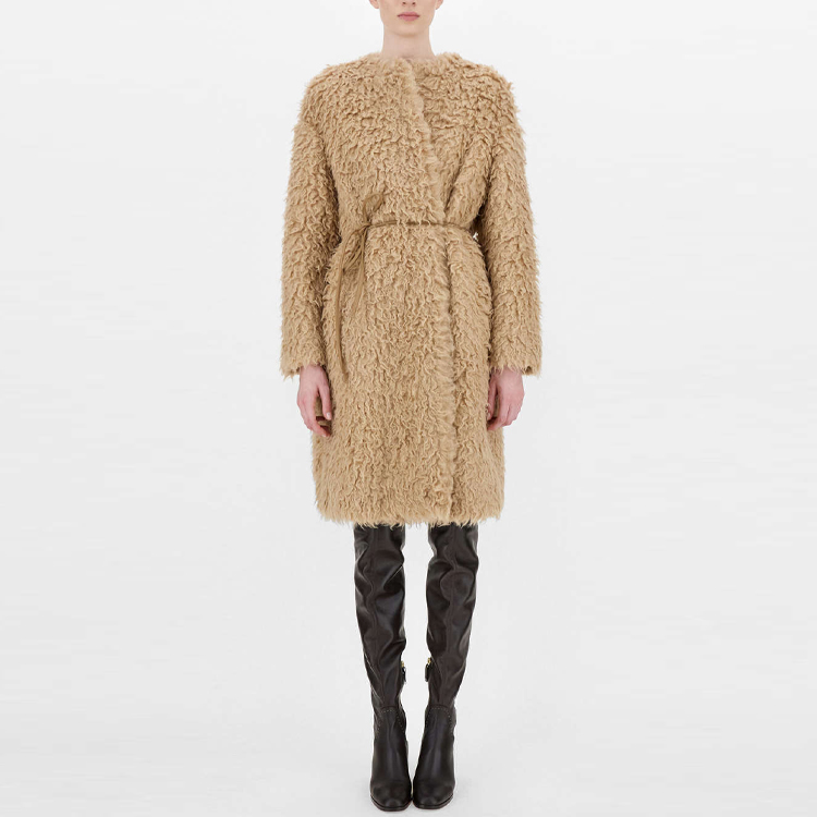 Lookbook (W) S Max Mara MaxMara Bosso 羊驼毛中长款大衣 驼色外套. 6016231306002-BOSSO