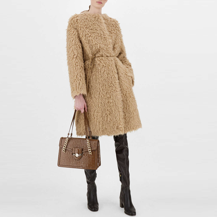 Details for (W) S Max Mara MaxMara Bosso 羊驼毛中长款大衣 驼色外套. 6016231306002-BOSSO