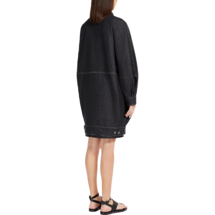 (Women) 'S Max Mara MaxMara Break Series  Black Oversized Mid-Length Denim Jacket. 1081012206002-BREAK 圖 5