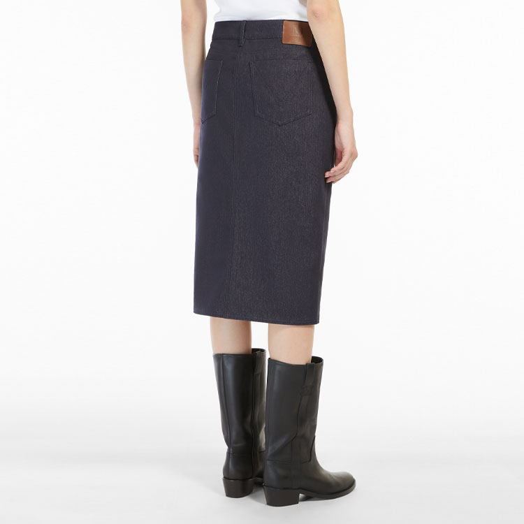 Purchase (Women) 'S Max Mara MaxMara Bric Pencil Denim Midi Skirt Women’s Blue 1106022906001-BRIC