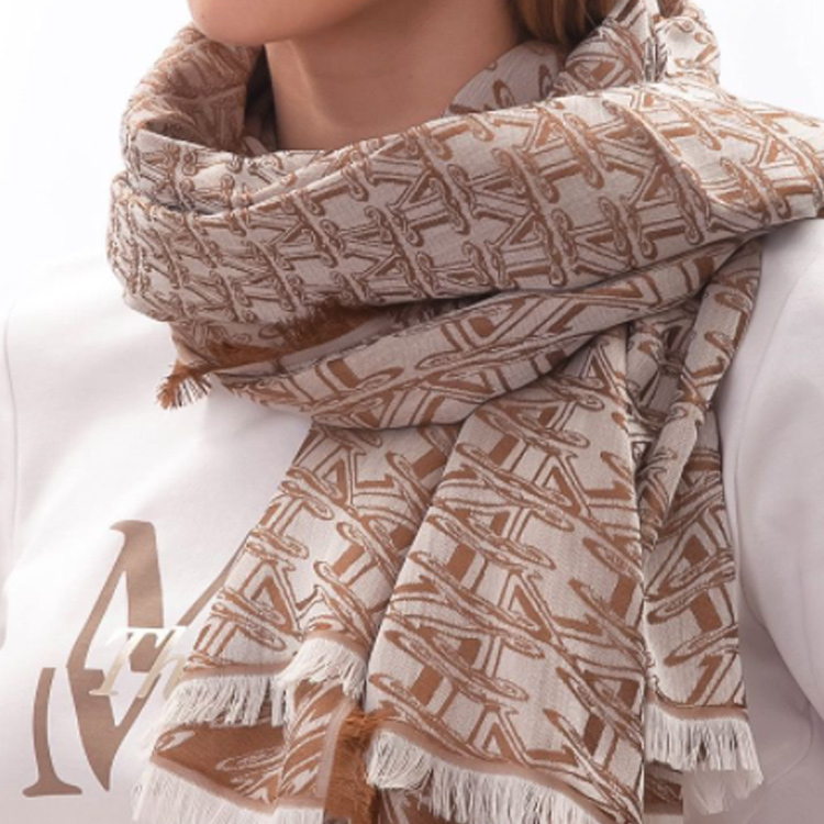 Lookbook (W) ''S Max Mara MaxMara 棕色時尚休閒絲巾 45460327004
