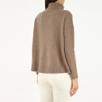 (W) ''S Max Mara MaxMara 棕色高领羊毛宽松毛衣套头衫 13661113600-12110-007 Purchase (W) ''S Max Mara MaxMara 棕色高领羊毛宽松毛衣套头衫 13661113600-12110-007