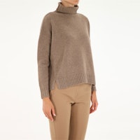 (W) ''S Max Mara MaxMara 棕色高领羊毛宽松毛衣套头衫 13661113600-12110-007 Details for (W) ''S Max Mara MaxMara 棕色高领羊毛宽松毛衣套头衫 13661113600-12110-007