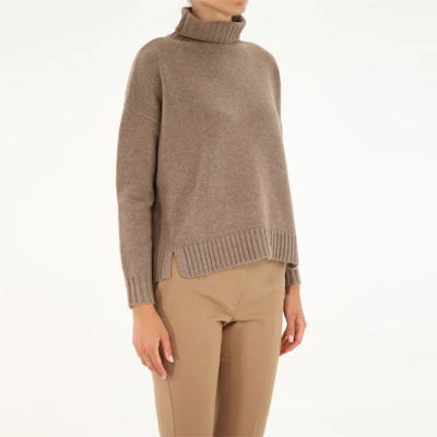 (W) ''Max Mara 棕色高領羊毛針織衫寬鬆版毛衣'' 13661113600-12110-007 Details for (W) ''Max Mara 棕色高領羊毛針織衫寬鬆版毛衣'' 13661113600-12110-007