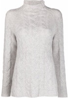 (Women) 'S Max Mara MaxMara Cable Knit Pullover Sweater Women’s Grey 93661913600-HAZEL002 (Women) 'S Max Mara MaxMara Cable Knit Pullover Sweater Women’s Grey 93661913600-HAZEL002
