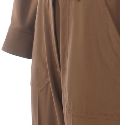 (W) ''S Max Mara MaxMara 駝色長袖腰帶實用連身工作服 12460319600281-006 Sizing (W) ''S Max Mara MaxMara 駝色長袖腰帶實用連身工作服 12460319600281-006