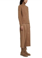 (W) S Max Mara MaxMara 驼色羊毛混纺高领毛衣 13660693600-002 Shop (W) S Max Mara MaxMara 驼色羊毛混纺高领毛衣 13660693600-002