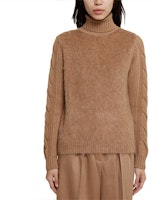 (W) S Max Mara MaxMara 驼色羊毛混纺高领毛衣 13660693600-002 Purchase (W) S Max Mara MaxMara 驼色羊毛混纺高领毛衣 13660693600-002
