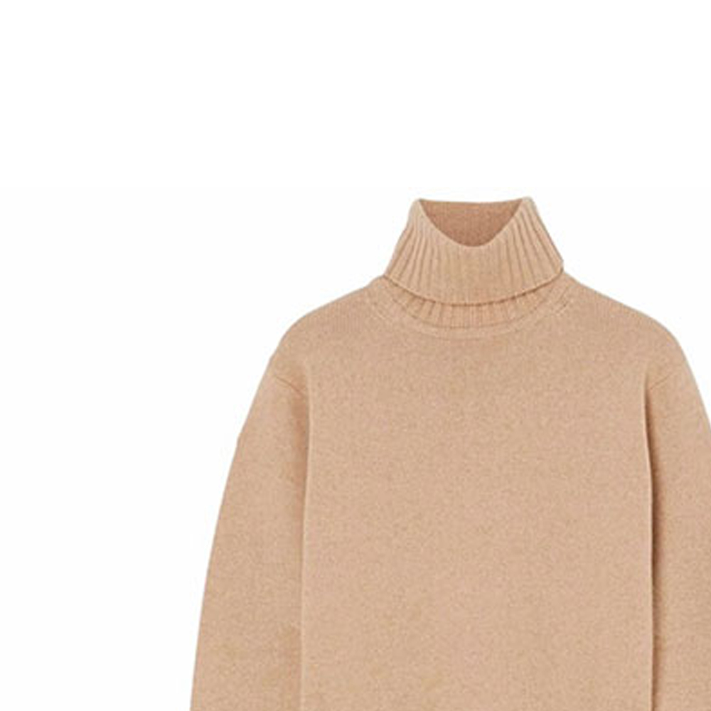 Shop (W) ''S Max Mara MaxMara 驼色羊毛高领毛衣 136602036002-NASTRO