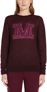 (W) ''S Max Mara MaxMara Chantal FW22 红色标志提花针织圆领毛衣 女款 1366022306021-CHANTAL Lookbook (W) ''S Max Mara MaxMara Chantal FW22 红色标志提花针织圆领毛衣 女款 1366022306021-CHANTAL