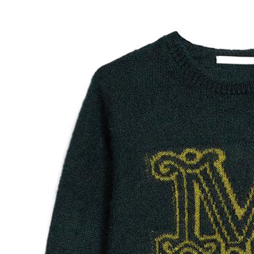 (Women) 'S Max Mara MaxMara Chantal Logo Jacquard Knit Sweater Green -  Round Neck Pullover. 1366022306023-CHANTAL 圖 7