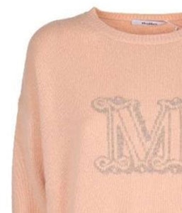 (W) Jersey Clásico de Cashmere ''S Max Mara Logo M Cuello Redondo en Rosa Malva. 13660299600-011 Shop (W) Jersey Clásico de Cashmere ''S Max Mara Logo M Cuello Redondo en Rosa Malva. 13660299600-011