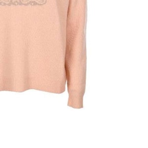 (W) Jersey Clásico de Cashmere ''S Max Mara Logo M Cuello Redondo en Rosa Malva. 13660299600-011 Sizing (W) Jersey Clásico de Cashmere ''S Max Mara Logo M Cuello Redondo en Rosa Malva. 13660299600-011