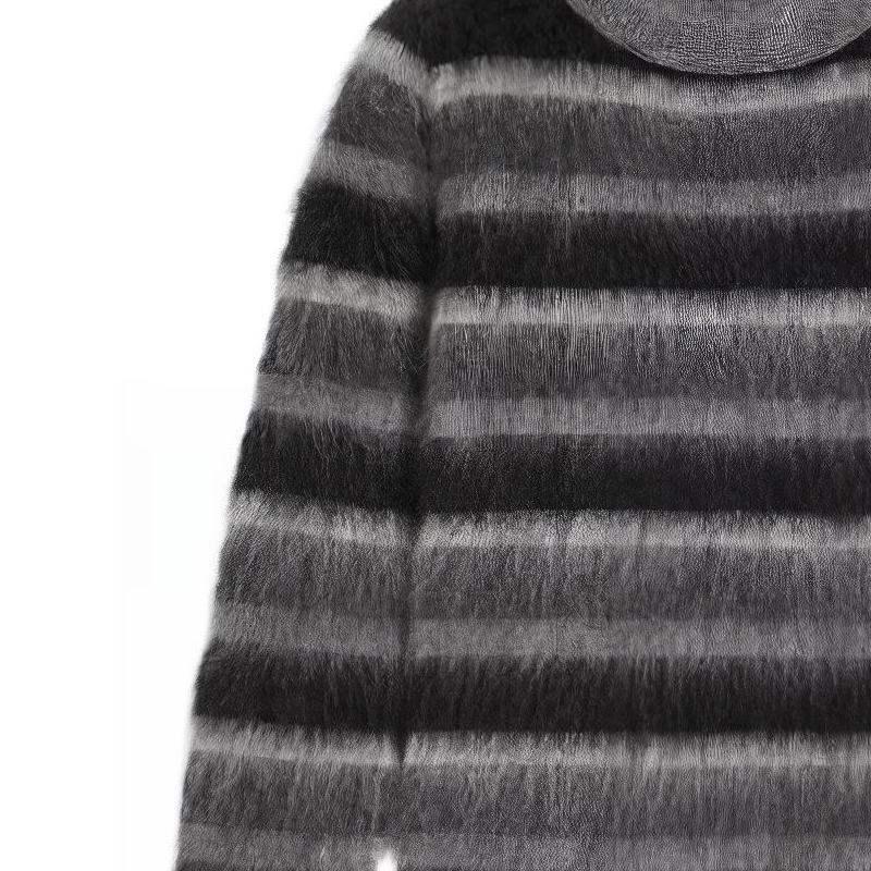 Details for (W) ''S Max Mara Colonia Baju Jalur Lengan Panjang Leher Bulat Wanita Kelabu 1366092306009-COLONIA