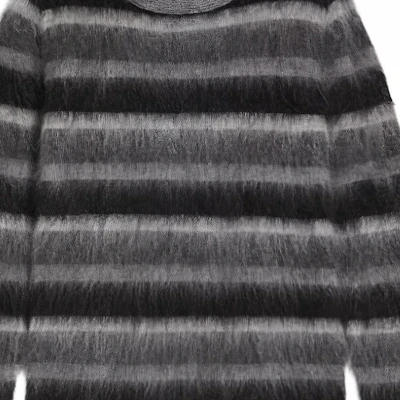 (W) ''S Max Mara Colonia Baju Jalur Lengan Panjang Leher Bulat Wanita Kelabu 1366092306009-COLONIA Sizing (W) ''S Max Mara Colonia Baju Jalur Lengan Panjang Leher Bulat Wanita Kelabu 1366092306009-COLONIA