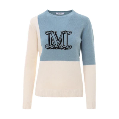 (Women) 'S Max Mara MaxMara Colorblock Cashmere Sweater Beige 13610311600-012