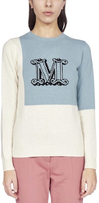 (W) ''S Max Mara MaxMara 拼色羊绒毛衣 米色 13610311600-012 Shop (W) ''S Max Mara MaxMara 拼色羊绒毛衣 米色 13610311600-012