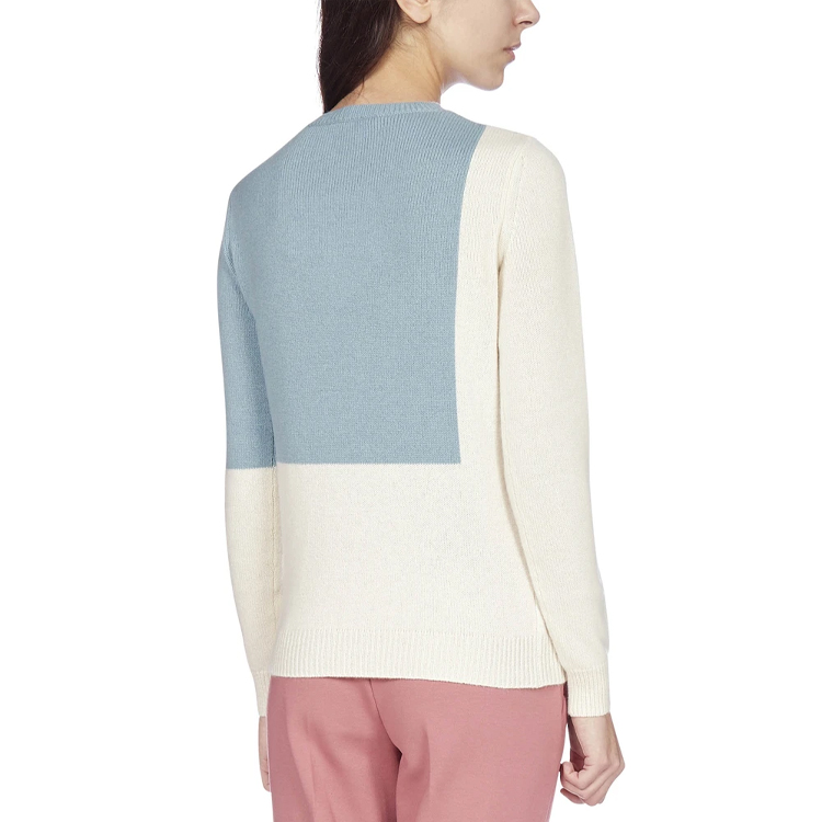 Purchase (W) ''S Max Mara MaxMara 拼色羊絨毛衣 米色 13610311600-012