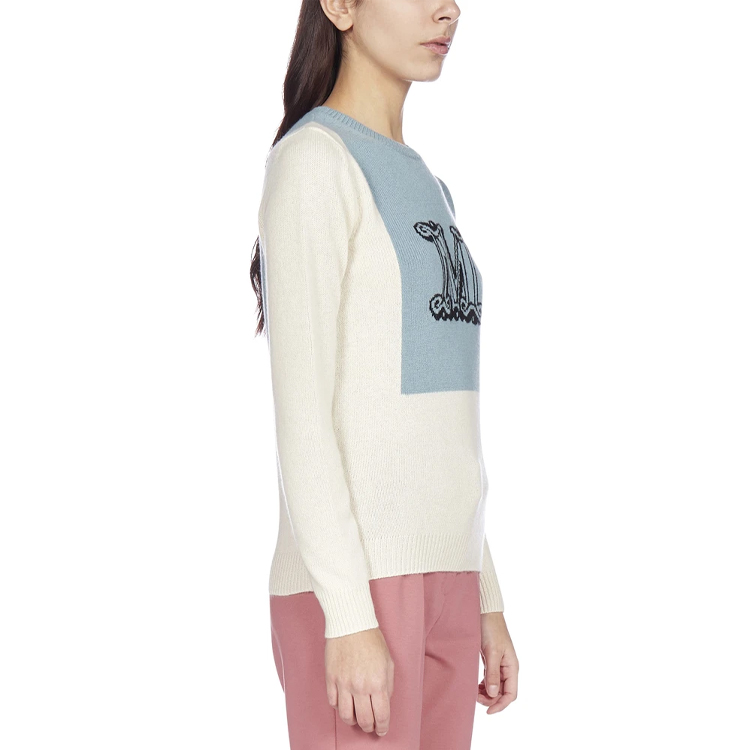 Details for (W) ''S Max Mara MaxMara 拼色羊絨毛衣 米色 13610311600-012