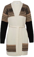 (Women) 'S Max Mara MaxMara Colorblock Knit Sweater with Belt Cream Yellow 13410111600-009 (Women) 'S Max Mara MaxMara Colorblock Knit Sweater with Belt Cream Yellow 13410111600-009