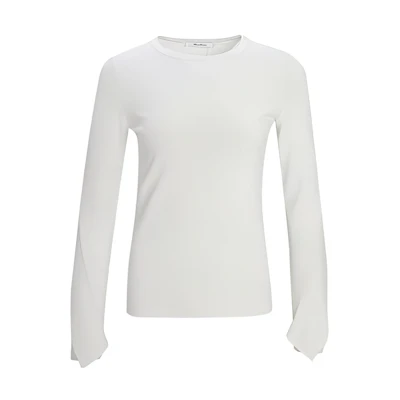 (Women) 'S Max Mara MaxMara Crew Neck Long Sleeve T-Shirt Off-White 13661109600001-ARABBA